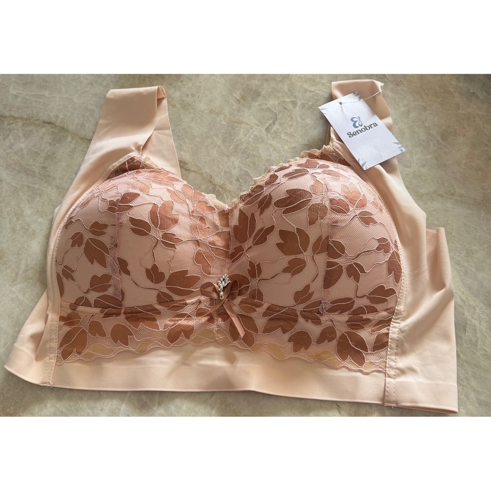 Lot of 4 Senobra Comfy Lift & Flex Wireless Bra Lacey 3X 40-42 C-D - Picture 9 of 14